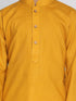 Vastramay Mustard Cotton Baap Beta Kurta Pyjama Set